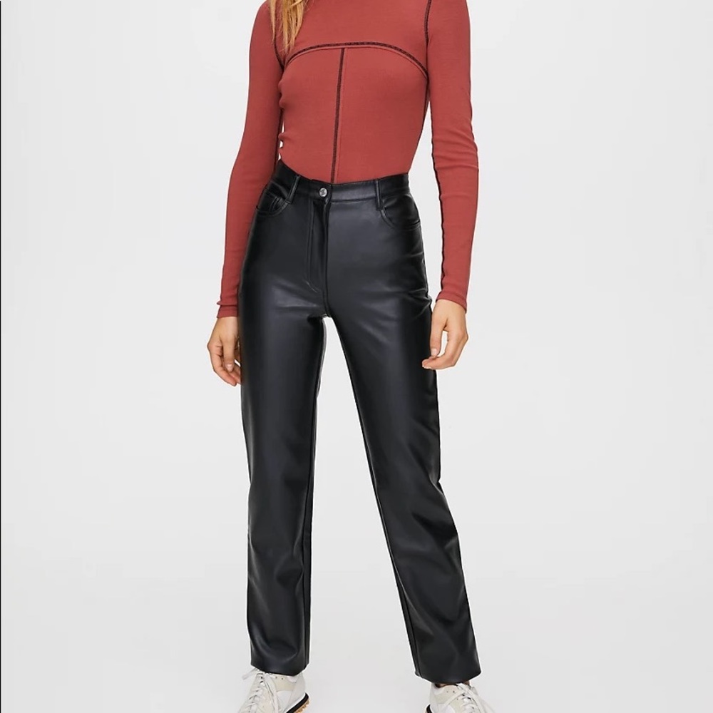 NWOT Aritzia Melina vegan leather pants